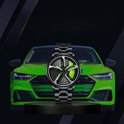 Racing Series  Wheel Rim Dial Watches-Wireless Car Play Tech