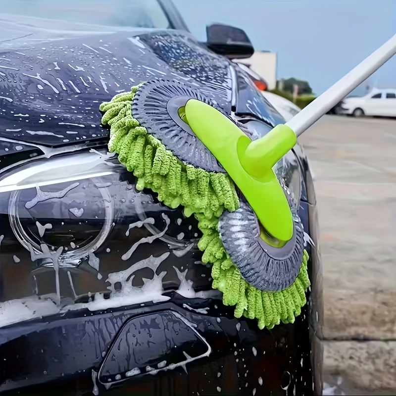 Adjustable Long Handle Car Wash Mop For Multi Surface Vehicle Cleaning