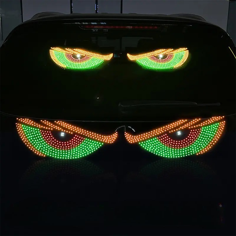 Animated Design LED Light With 11 Modes For Car Windshield 