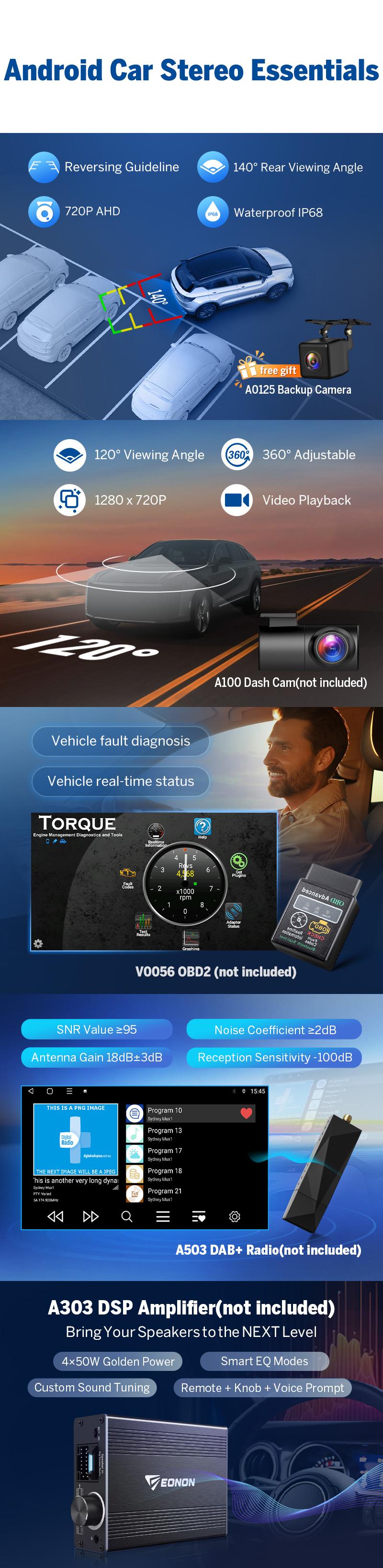 EONON Car Stereo for Mazda 3 Mazda speed 3 2010, 2011, 2012, 2013, Wireless CarPlay & Android Auto Car Radio Touch Screen, 9" Android 14 Car head unit, Bluetooth, Steering wheel controls, Backup camera, plug and play, Jumpstart Sale - M3BLX7 / M3BLX7S