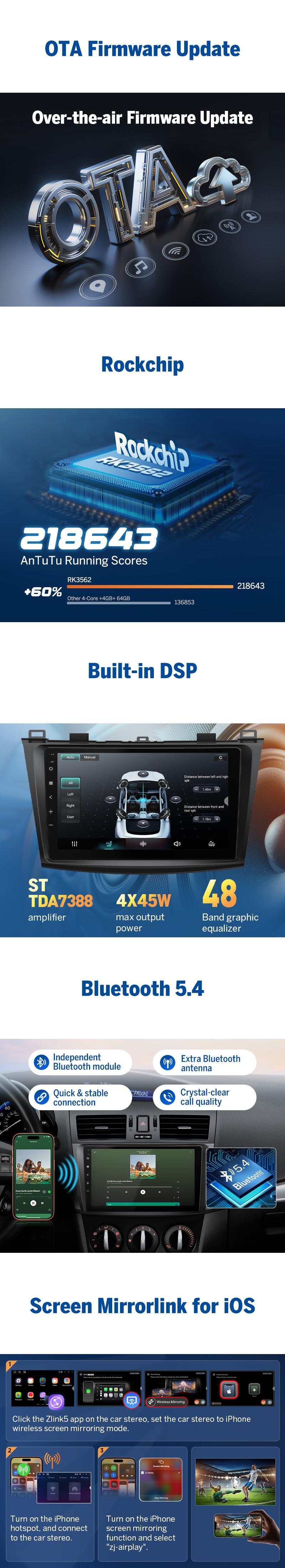 EONON Car Stereo for Mazda 3 Mazda speed 3 2010, 2011, 2012, 2013, Wireless CarPlay & Android Auto Car Radio Touch Screen, 9" Android 14 Car head unit, Bluetooth, Steering wheel controls, Backup camera, plug and play, Jumpstart Sale - M3BLX7 / M3BLX7S