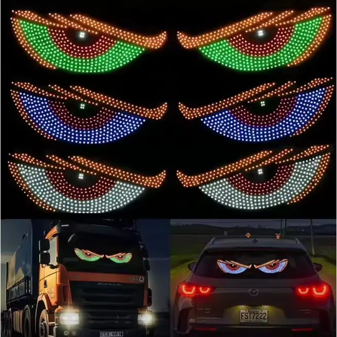evil Eyes LED Light for Car Windshield 