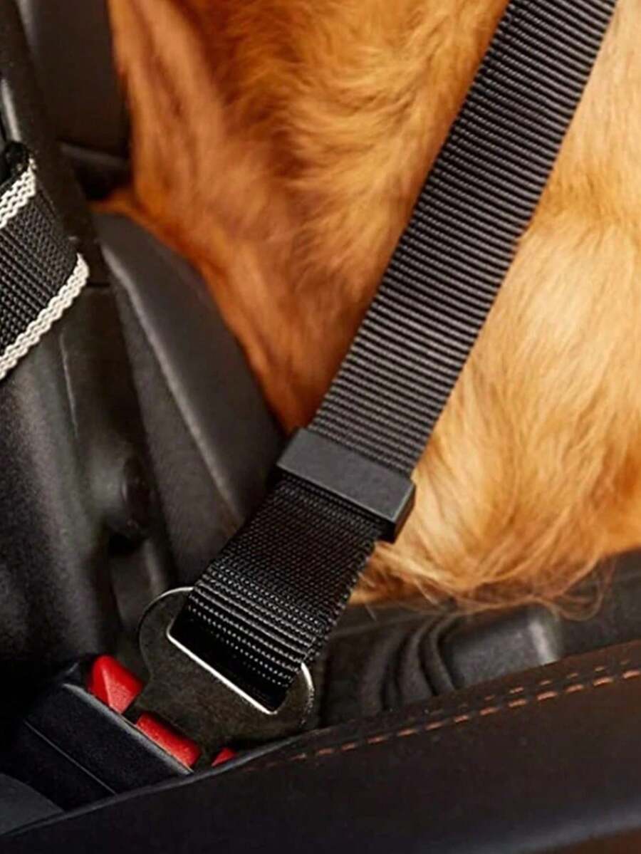 Dog Car Seat Belt Retractable Traction Lanyard, Pet Cat Car Travel Harness Traction Lanyard, Pet Car Seat Seat Belt, Retractable Belt For Dogs, Pet Leash, Cute Floral Pet Car Seat Belt - Multicolor - View 3