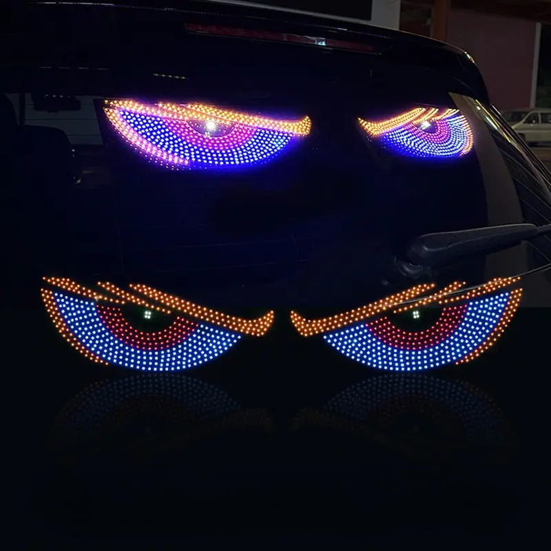 Animated Design LED Light With 11 Modes For Car Windshield 