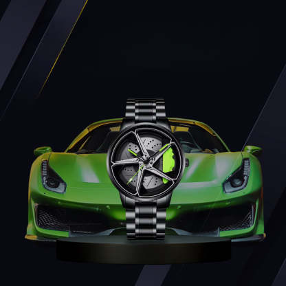 Racing Series  Wheel Rim Dial Watches-Wireless Car Play Tech