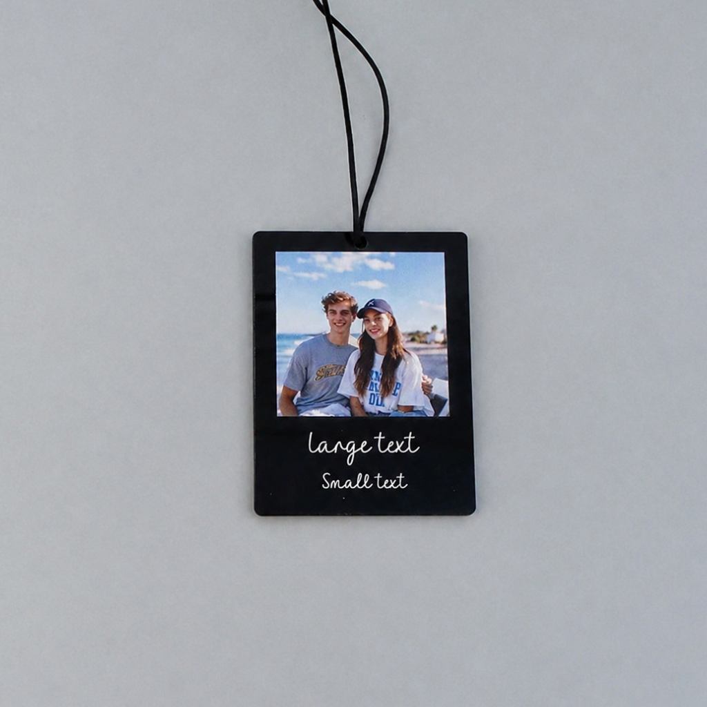 Personalized Photo Car Pendant Hanging Ornament For Car Mirror And Bag Charm