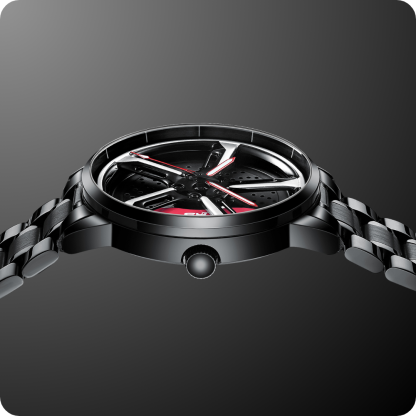 Racing Series  Wheel Rim Dial Watches-Wireless Car Play Tech