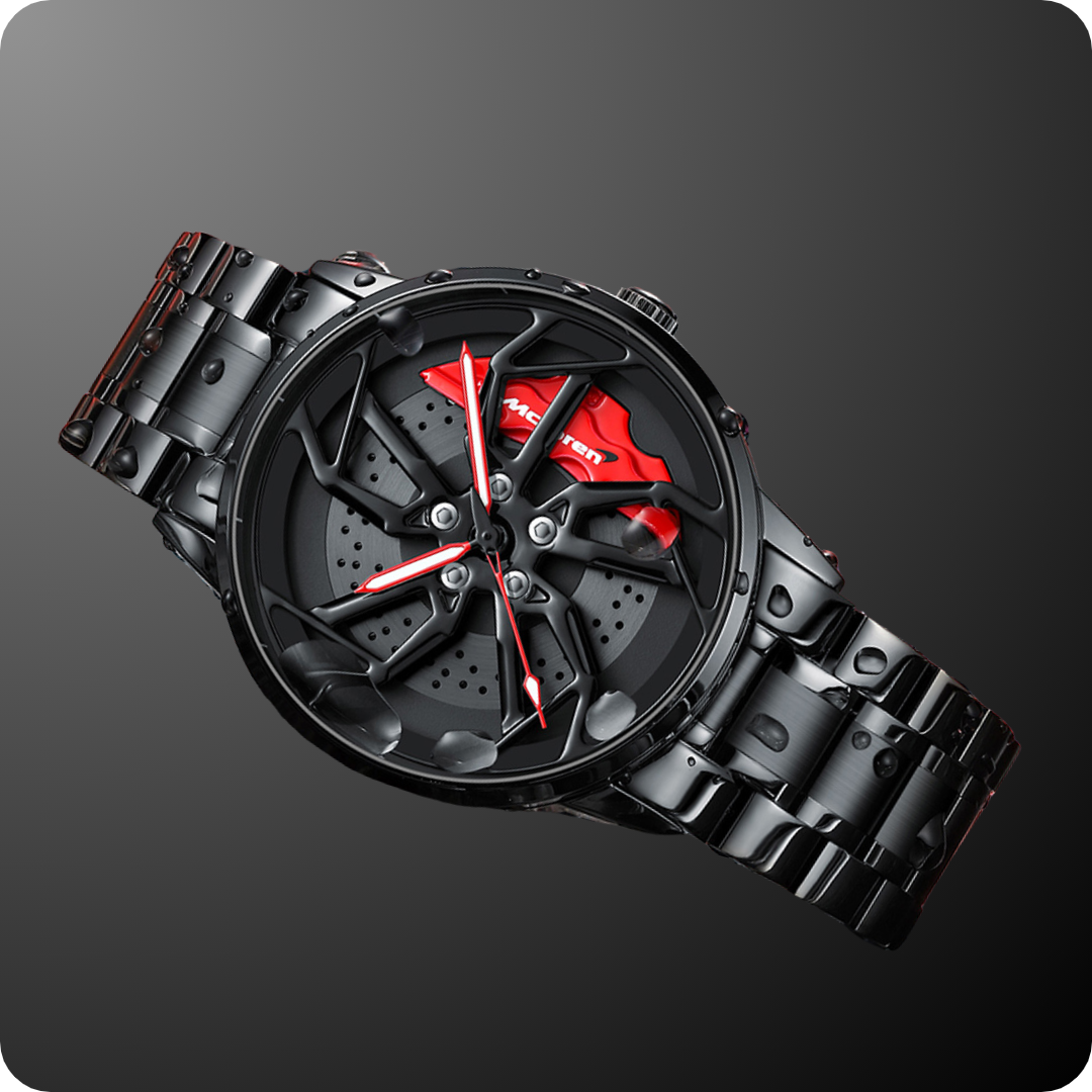 Racing Series  Wheel Rim Dial Watches-Wireless Car Play Tech