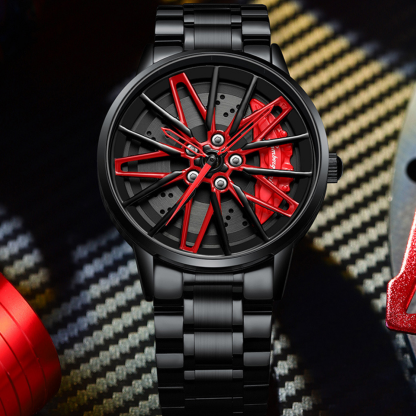 Racing Series  Wheel Rim Dial Watches-Wireless Car Play Tech