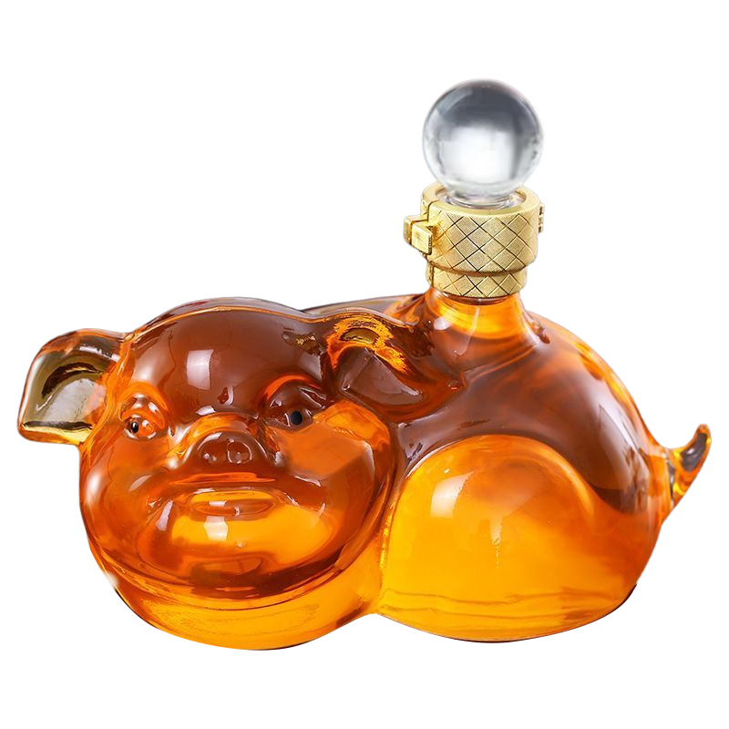 Pig Shaped Whiskey Decanter