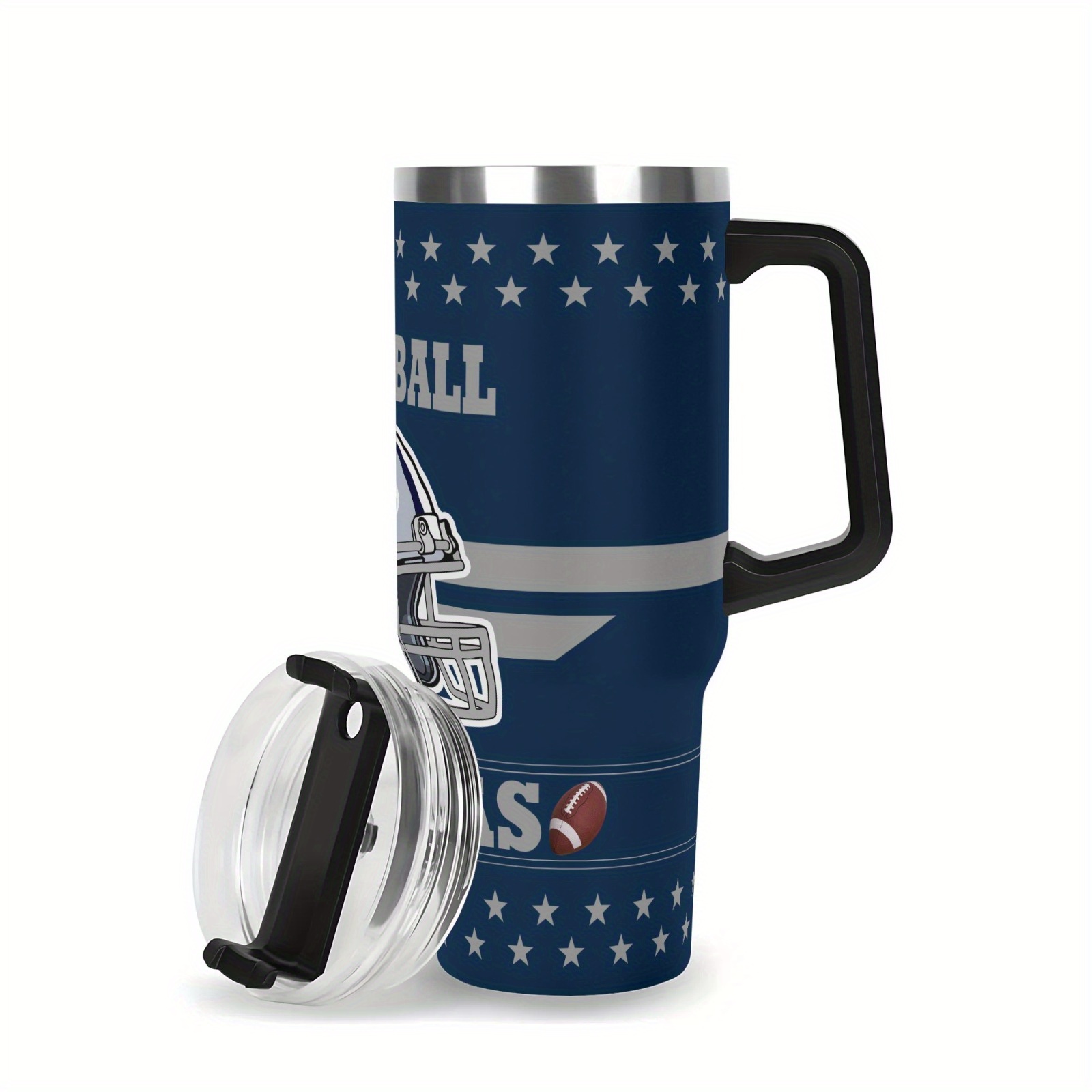 Dallas Football Theme 40oz Stainless Steel Vacuum Insulated Tumbler