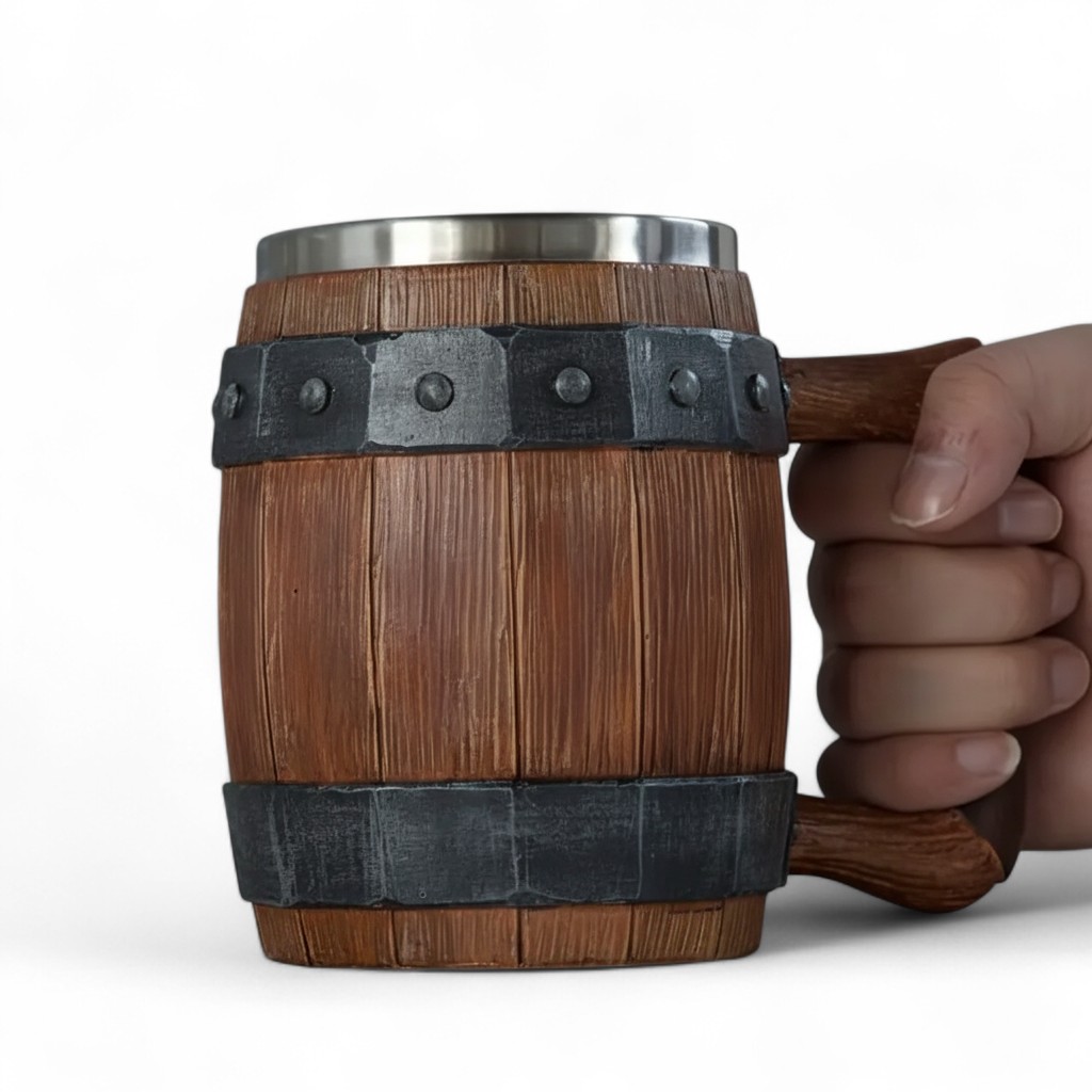 Stainless Steel Barrel Shape Coffee Mug
