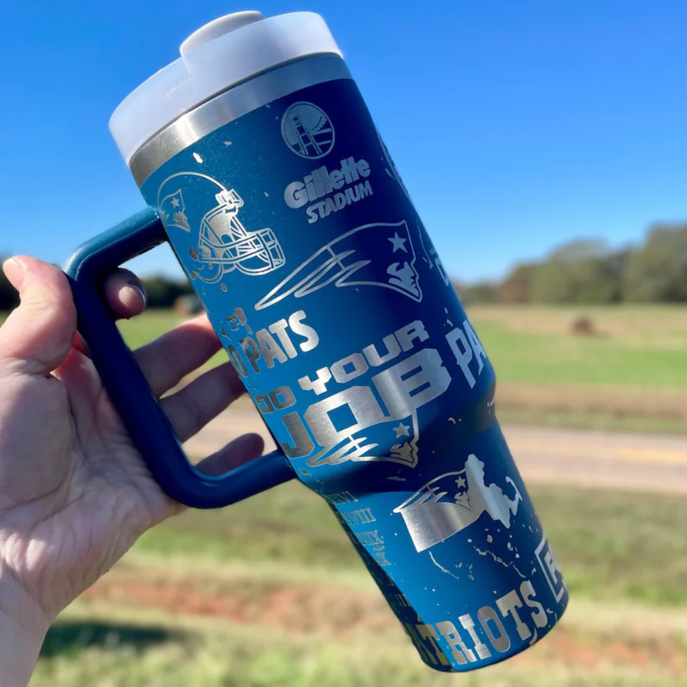 New England Patriots Tumbler-Wine and Whiskey Decanter