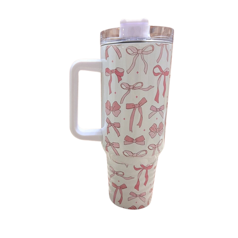 Coquette Bows Travel Tumbler-Wine and Whiskey Decanter