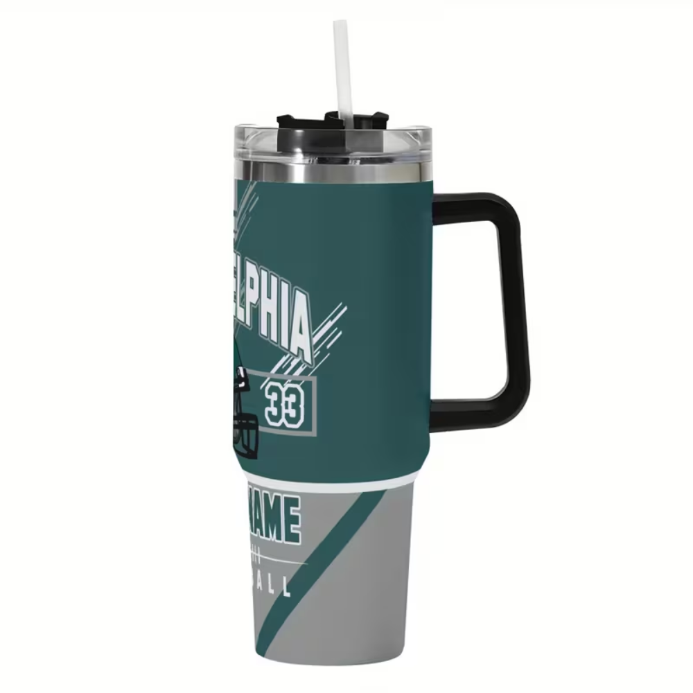 Philadelphia Eagles Football Custom Travel Mug