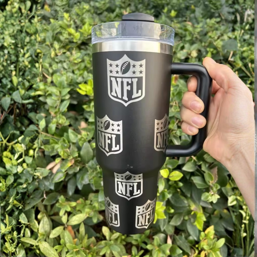 NFL Themed Travel Tumbler With Lid
