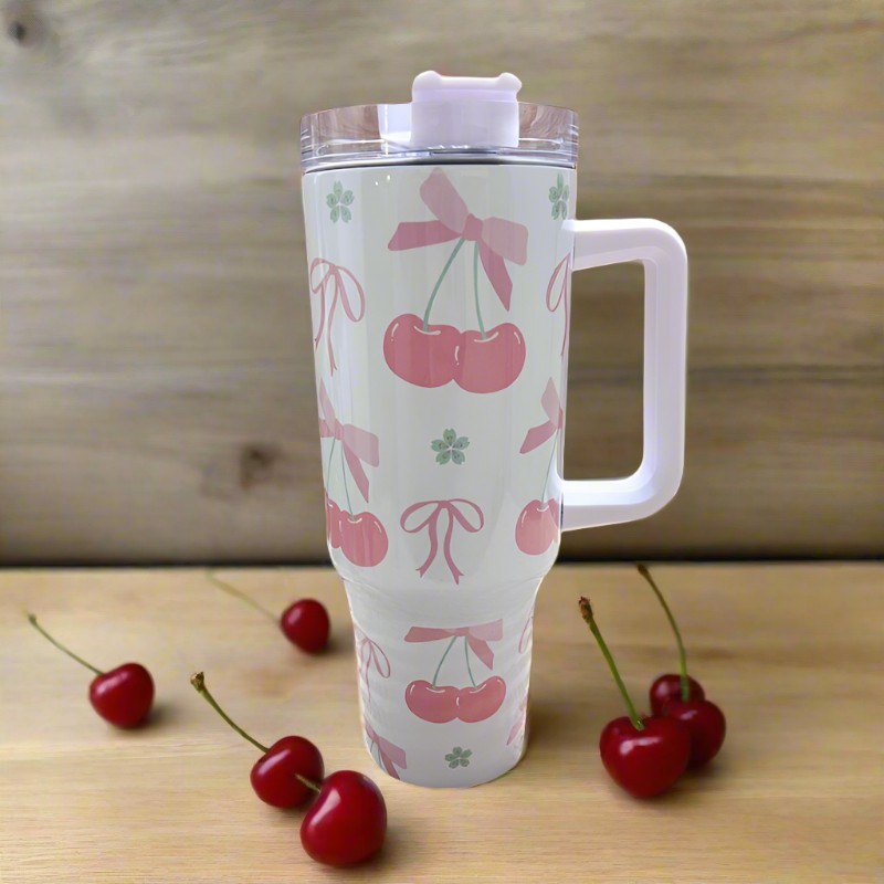 Cherry Coquette Travel Tumbler
