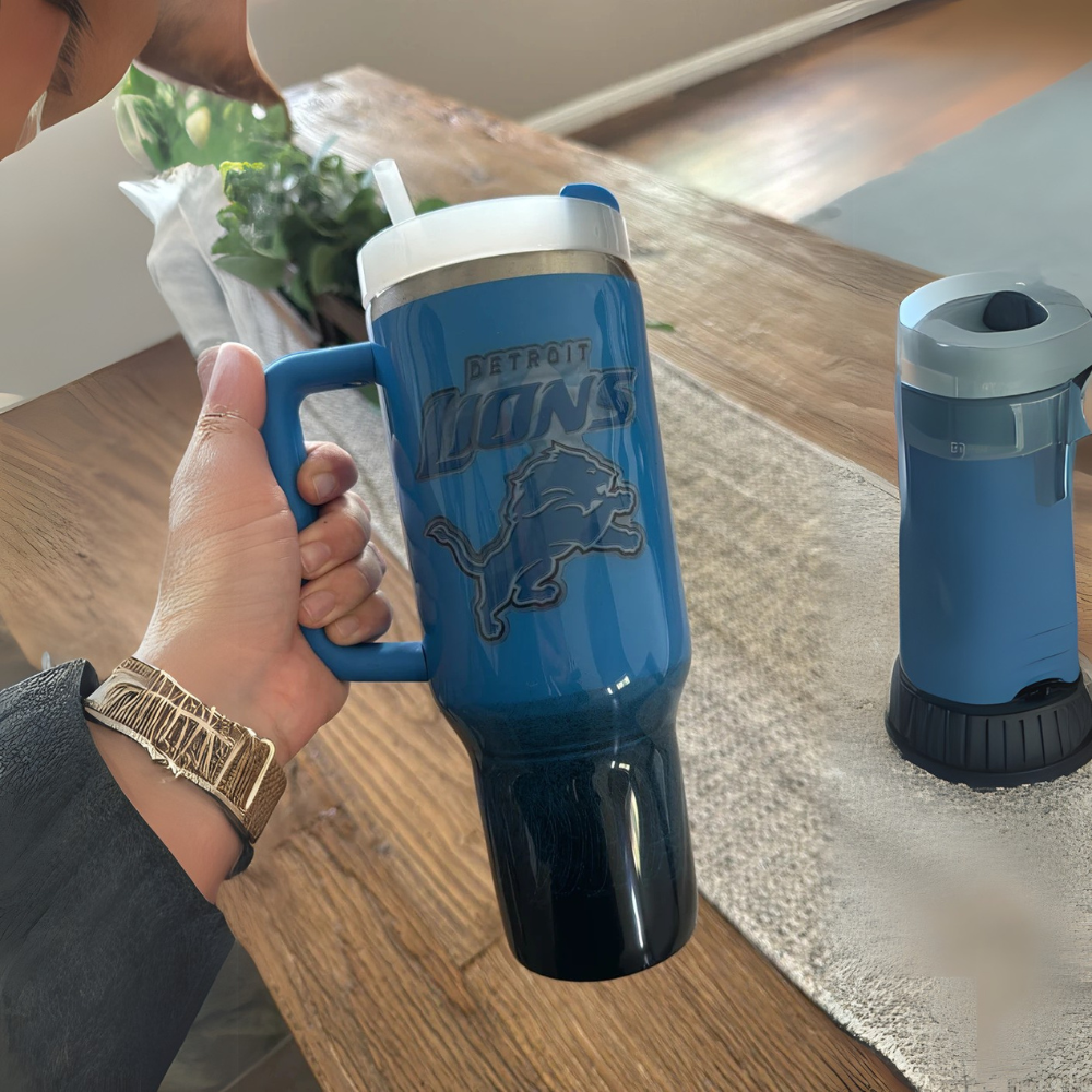 Detroit Lions Travel Tumbler-Wine and Whiskey Decanter