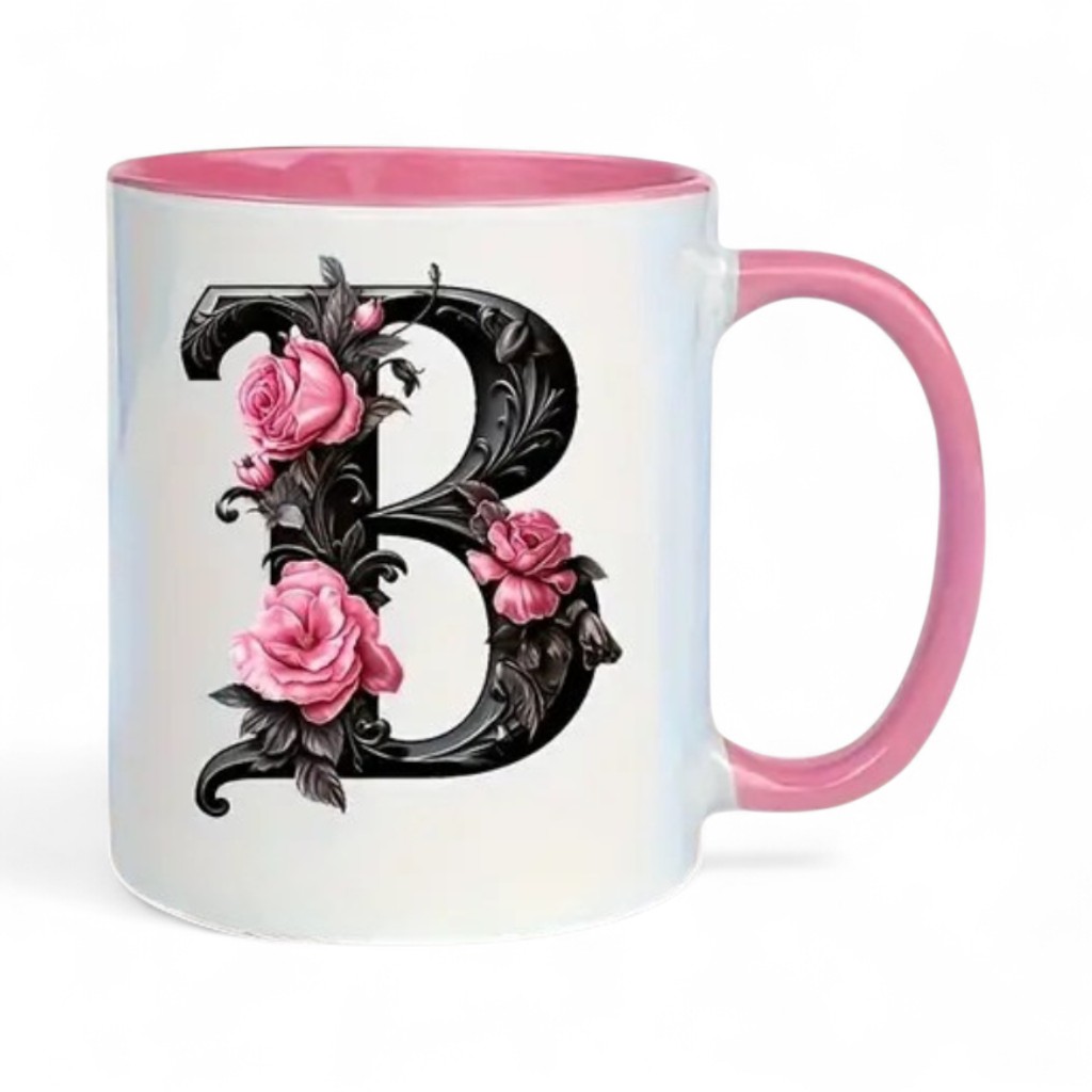 Alphabet Printed Ceramic Mug