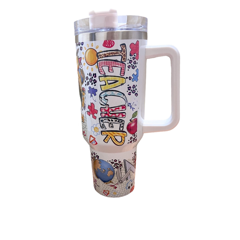 Inspirational Teacher Tumbler-Wine and Whiskey Decanter