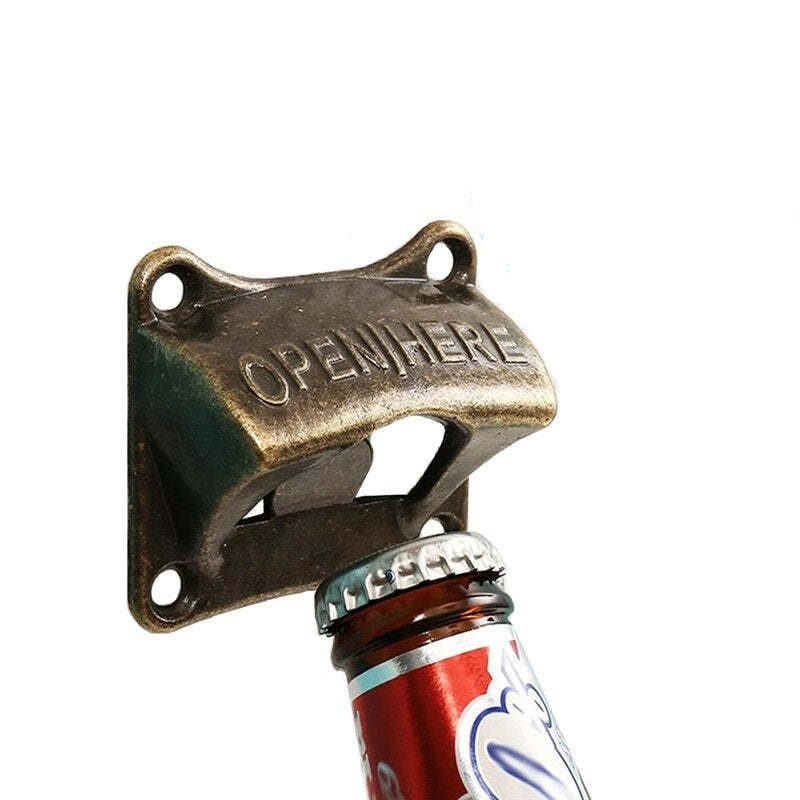 Wall Mounted Bottle Opener-Wine and Whiskey Decanter