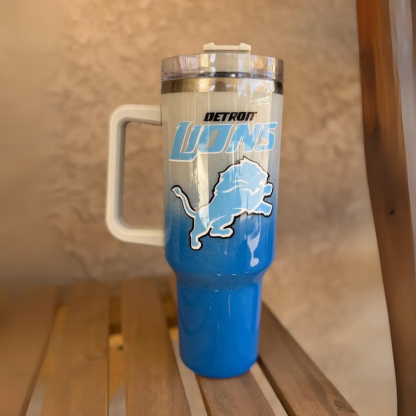 Detroit Lions Logo Printed Tumbler-Wine and Whiskey Decanter