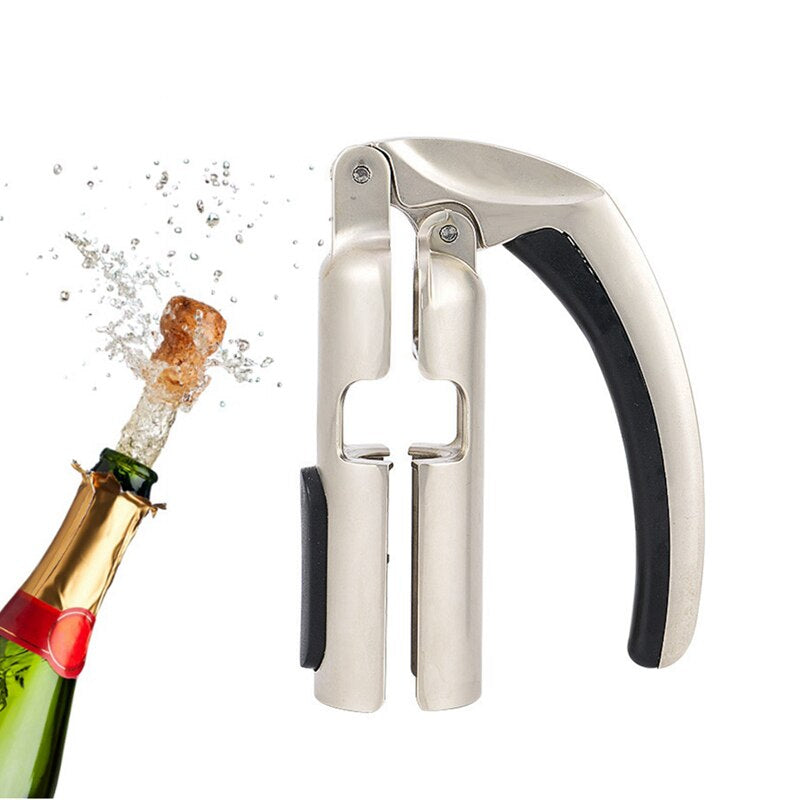 Anti-Slip Manual Champagne Bottle Opener-Wine and Whiskey Decanter