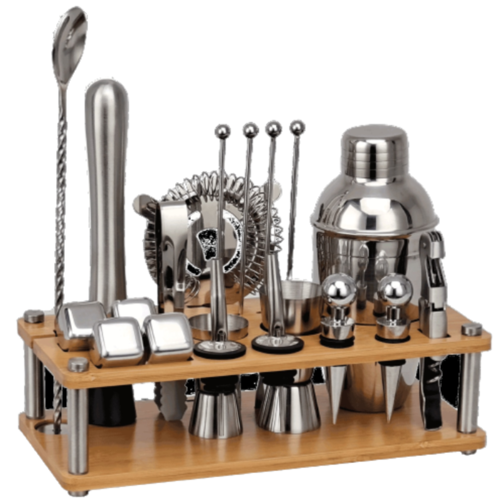 21-Piece Boston Mixology-Wine and Whiskey Decanter
