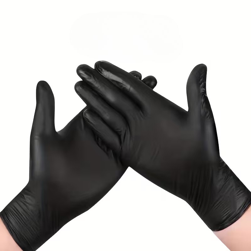 50 Piece Disposable Nitrile Gloves - Powder Free Latex Free for Kitchen Cleaning Food Prep