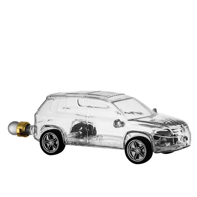 Car Shaped Glass Decanter-Wine and Whiskey Decanter
