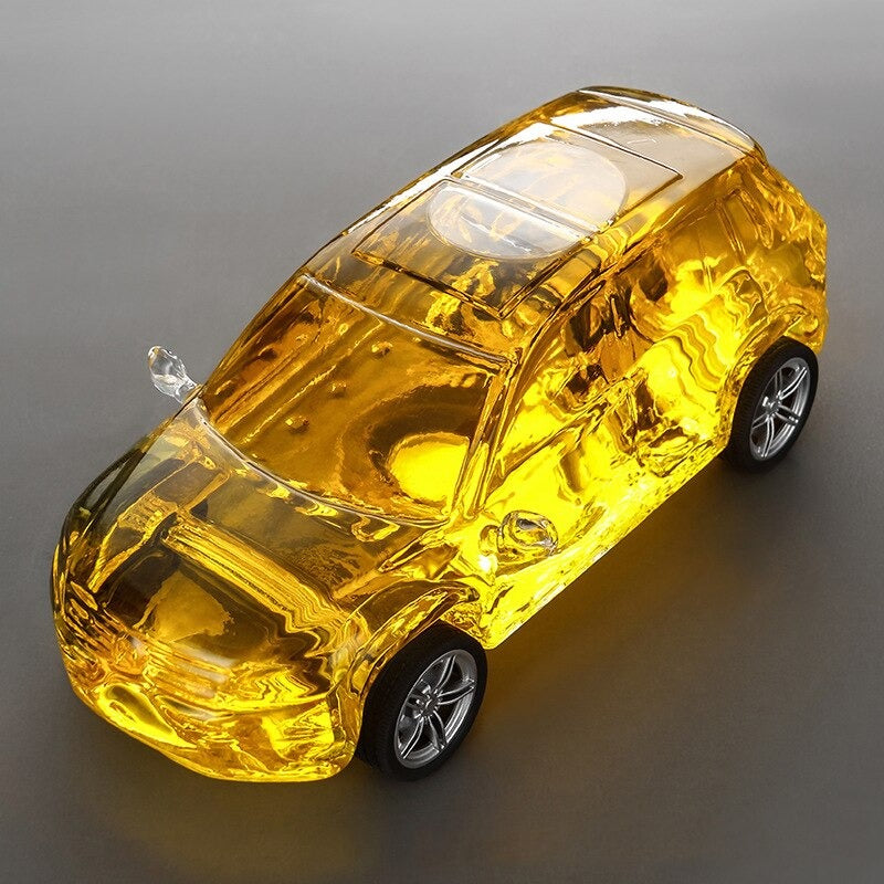 Car Shaped Glass Decanter-Wine and Whiskey Decanter