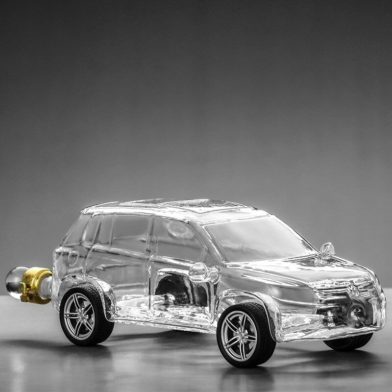 Car Shaped Glass Decanter-Wine and Whiskey Decanter