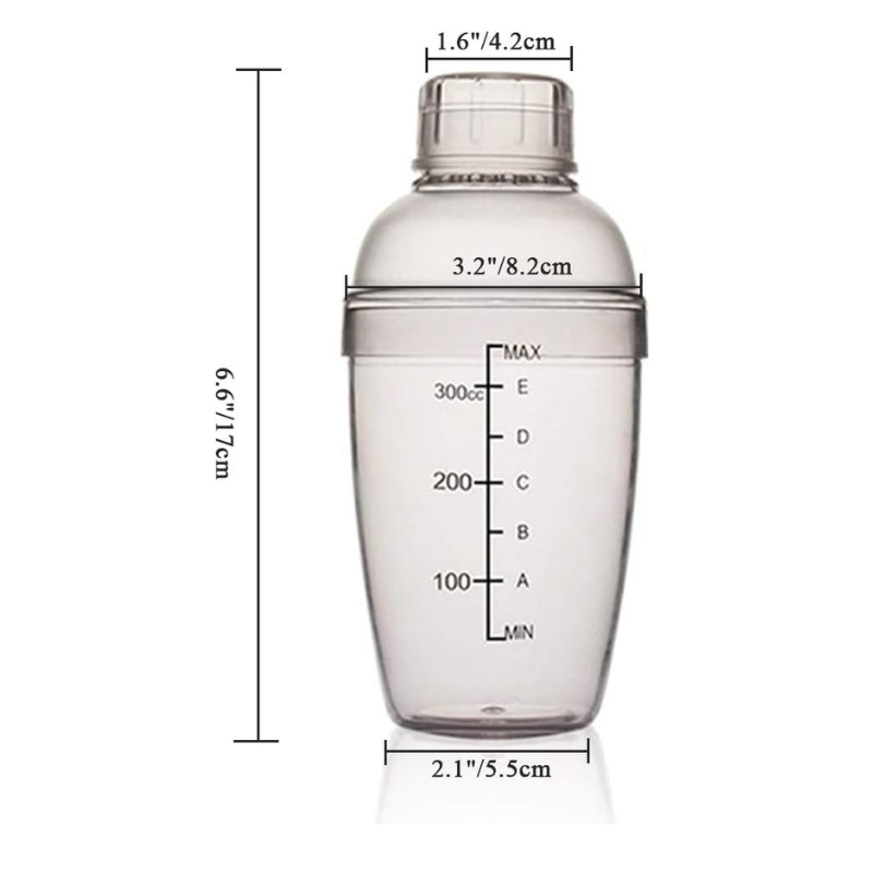 10 Oz Drink Mixer Hand Shaker Cup Compact Mixing Solution-Wine and Whiskey Decanter