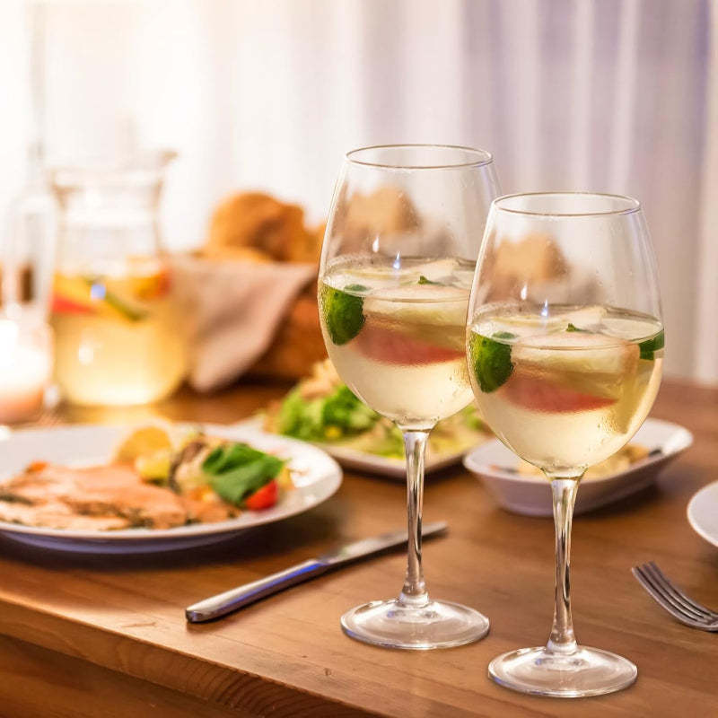 10 oz Long Stem Wine Glasses Set Of 2 For Any Occasion-Wine and Whiskey Decanter