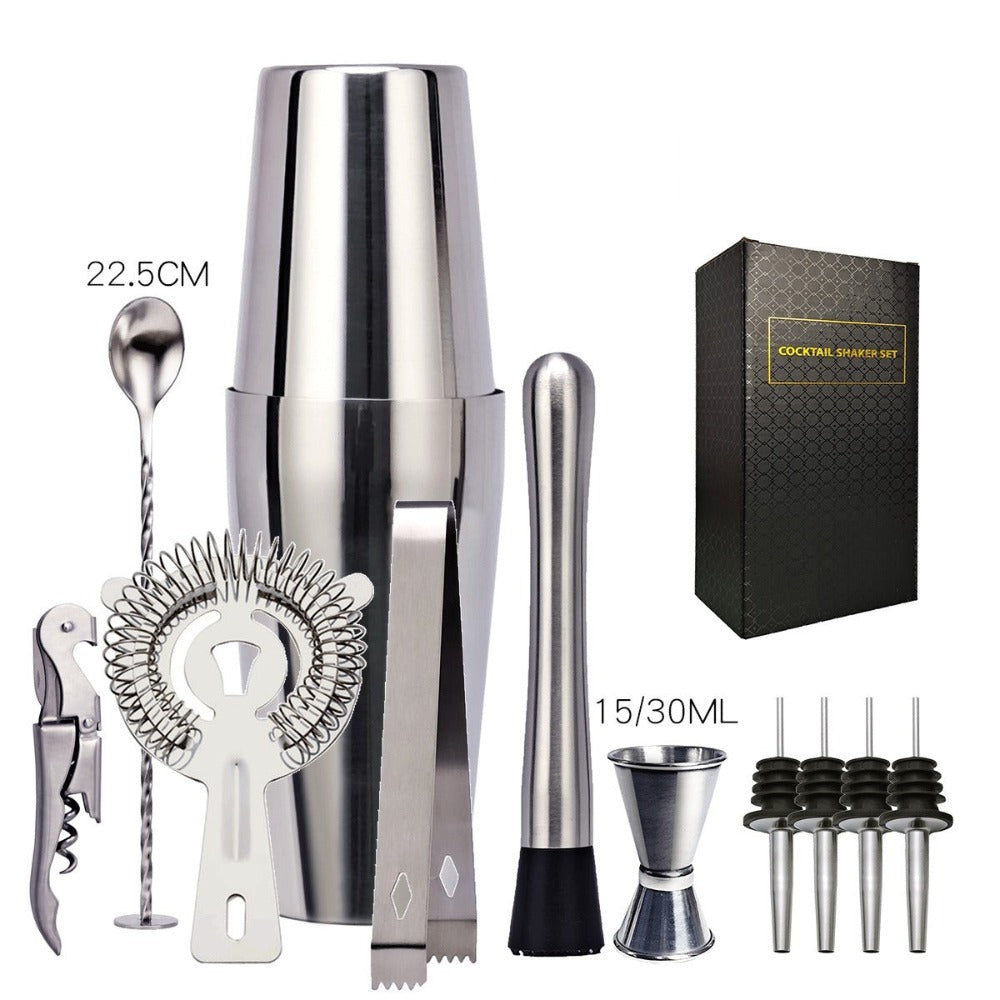 Craft Cocktail Shaker Set-Wine and Whiskey Decanter