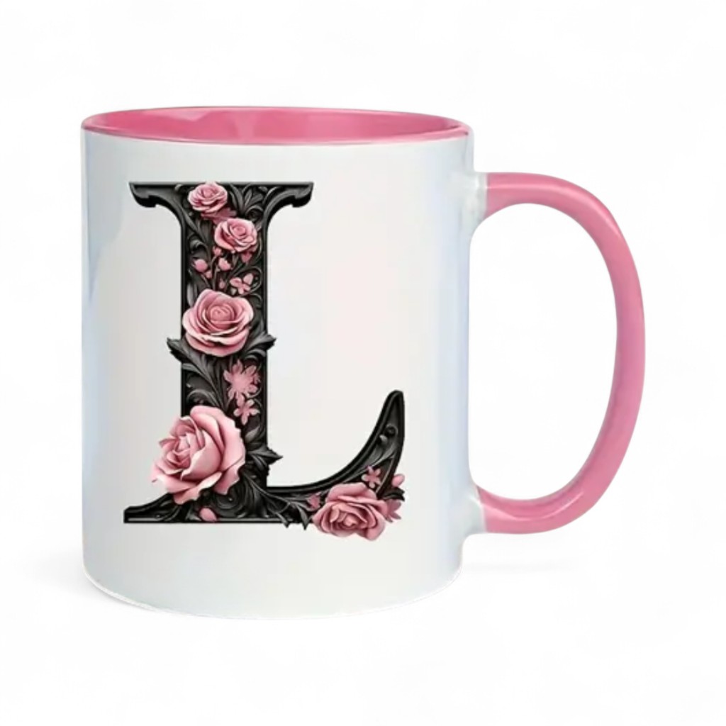 Alphabet Printed Ceramic Mug