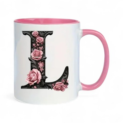 Alphabet Printed Ceramic Mug