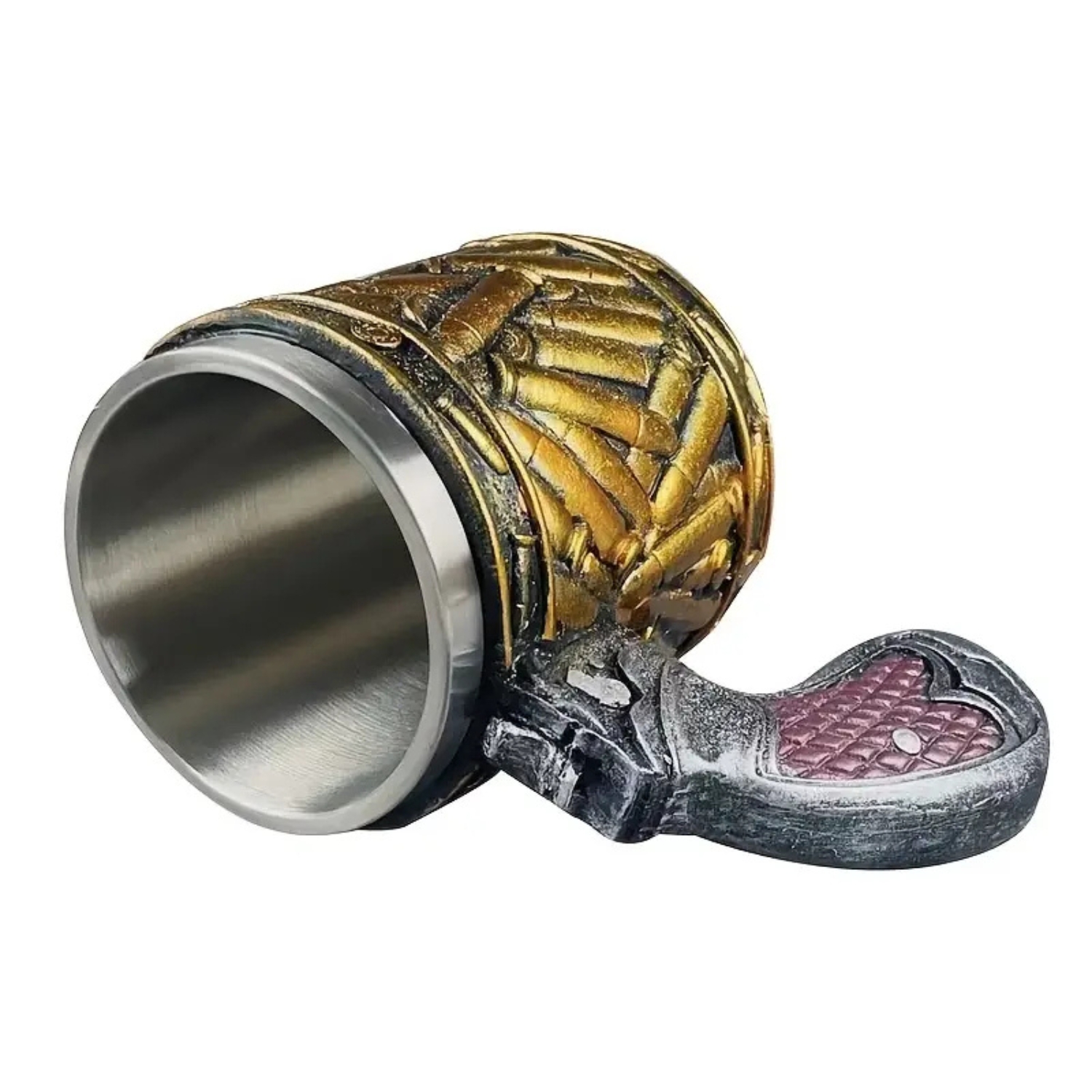 15 Oz Retro Style Stainless Steel Coffee Mug