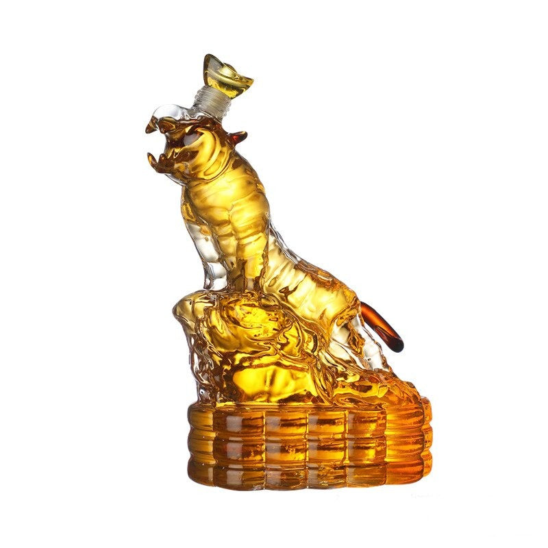 Tiger Shaped Liquor Decanter-Wine and Whiskey Decanter