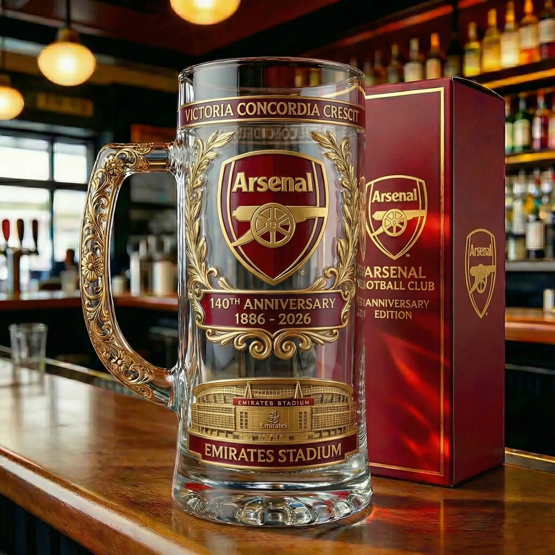 Heritage Anniversary Football Club Tankard Glass