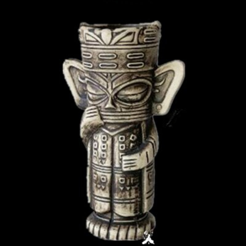 Tribal Face Ceramic Mug-Wine and Whiskey Decanter