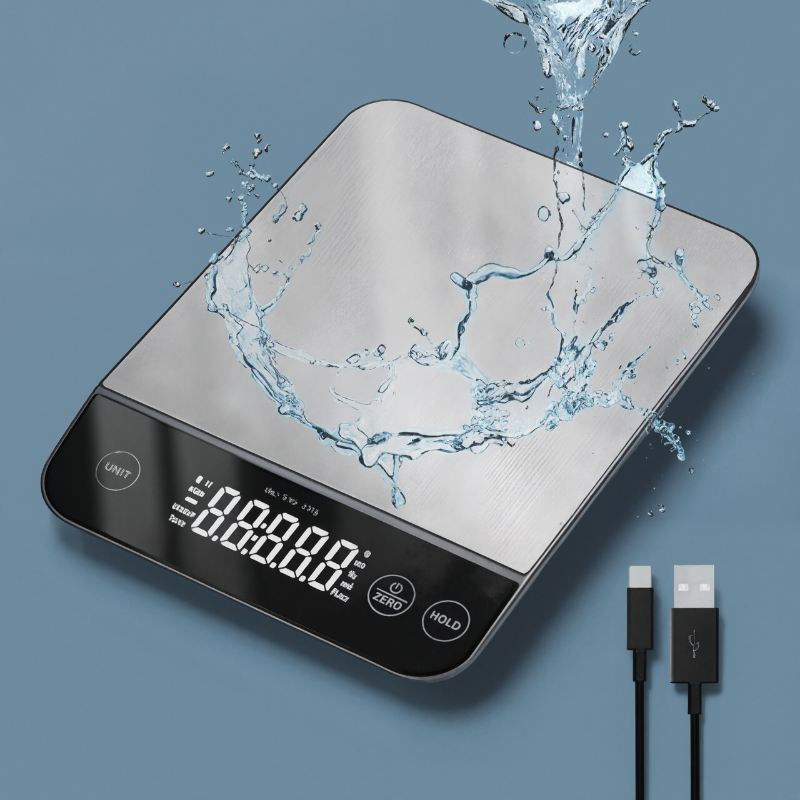 Stainless Steel Digital Kitchen Scale For Baking And Meal Prep