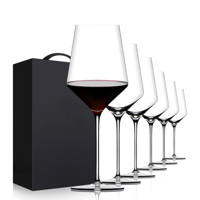 Crystal Wine Glasses With Long Stem And Thin Rim-Wine and Whiskey Decanter