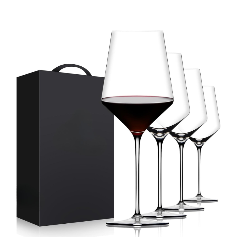 Crystal Wine Glasses With Long Stem And Thin Rim-Wine and Whiskey Decanter