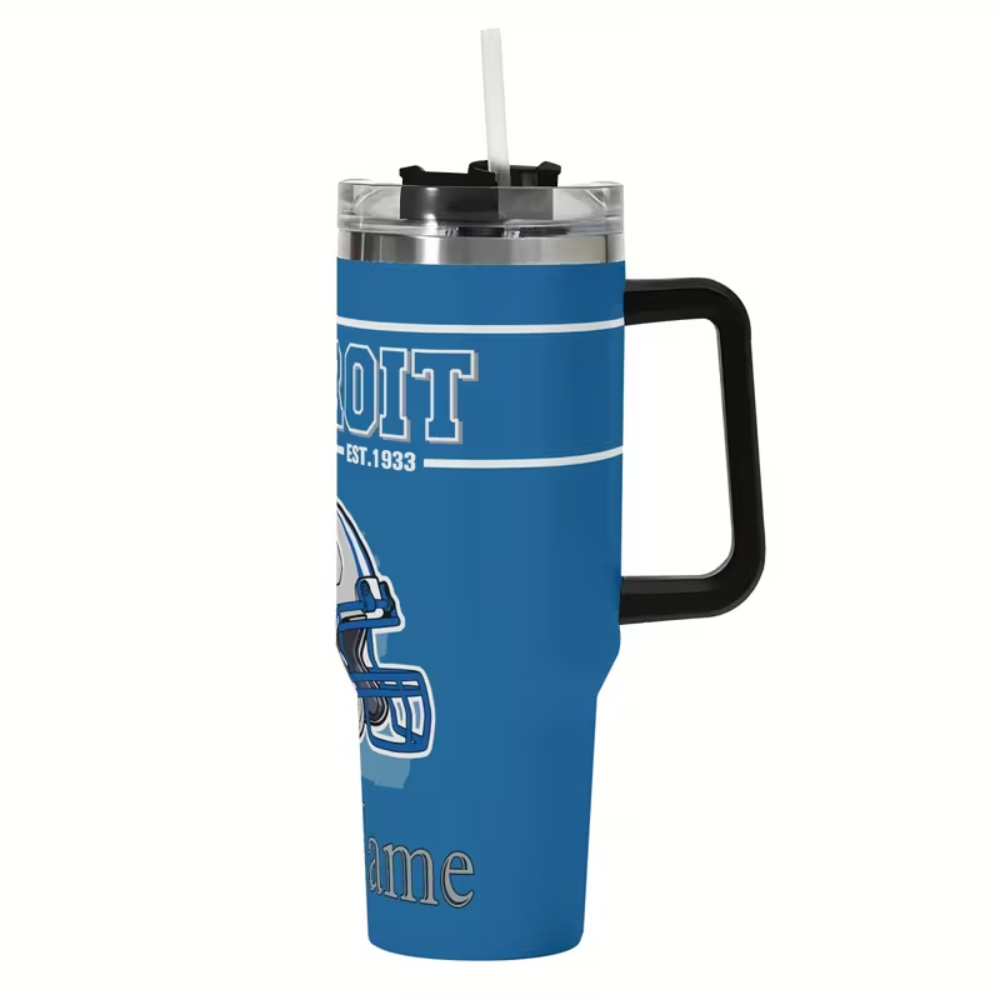 Customizable 40oz Vacuum Insulated Tumbler with Lid & Straw