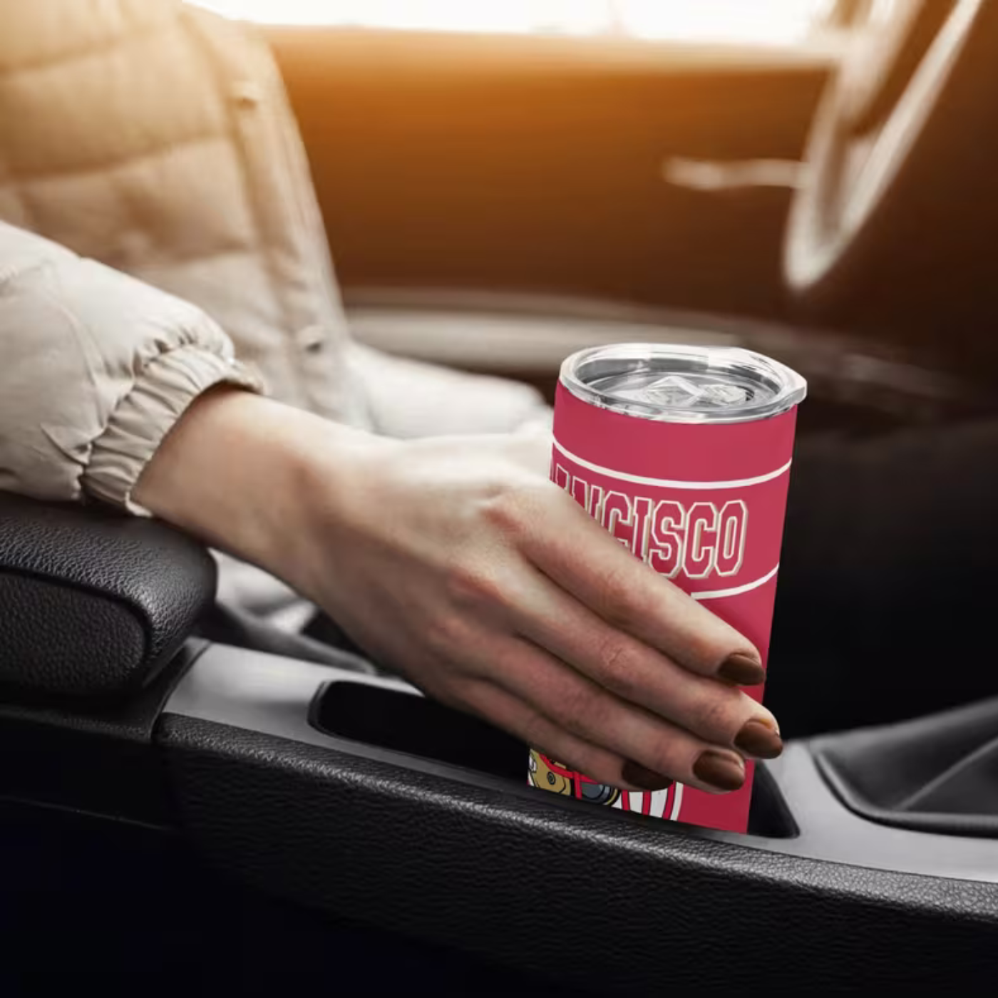 Personalized 20oz San Francisco 49ers Football Insulated Bottle