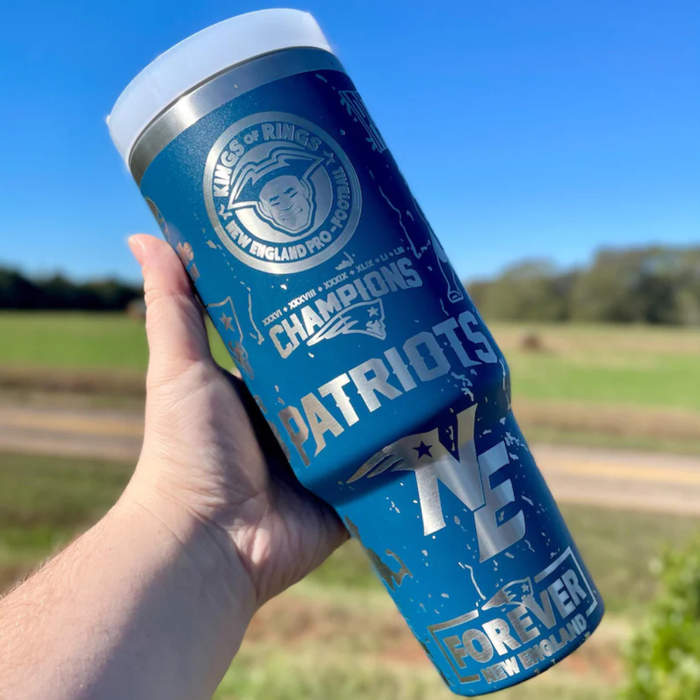 New England Patriots Tumbler-Wine and Whiskey Decanter