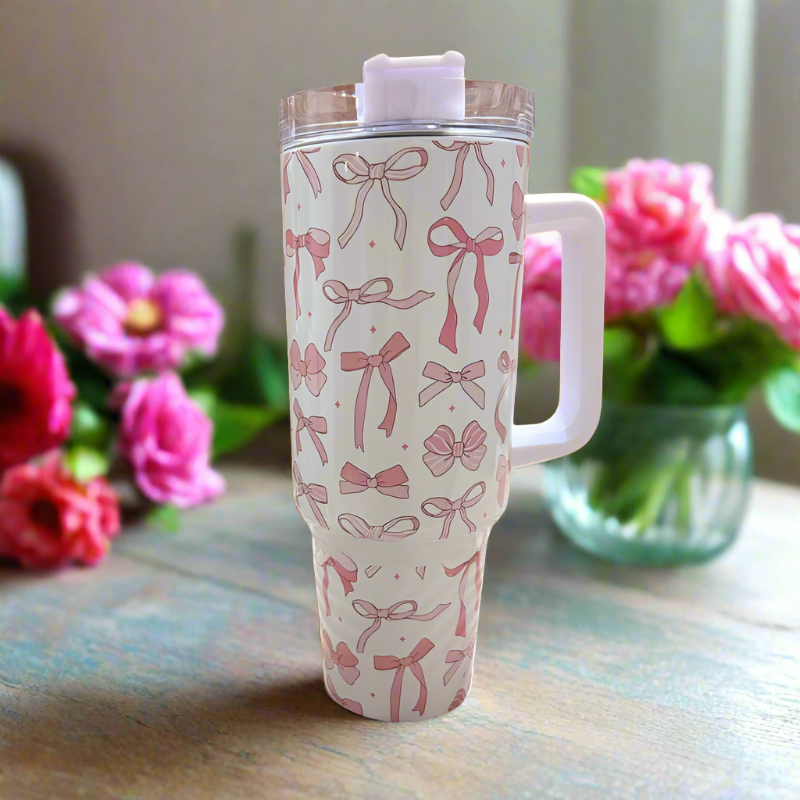 Coquette Bows Travel Tumbler