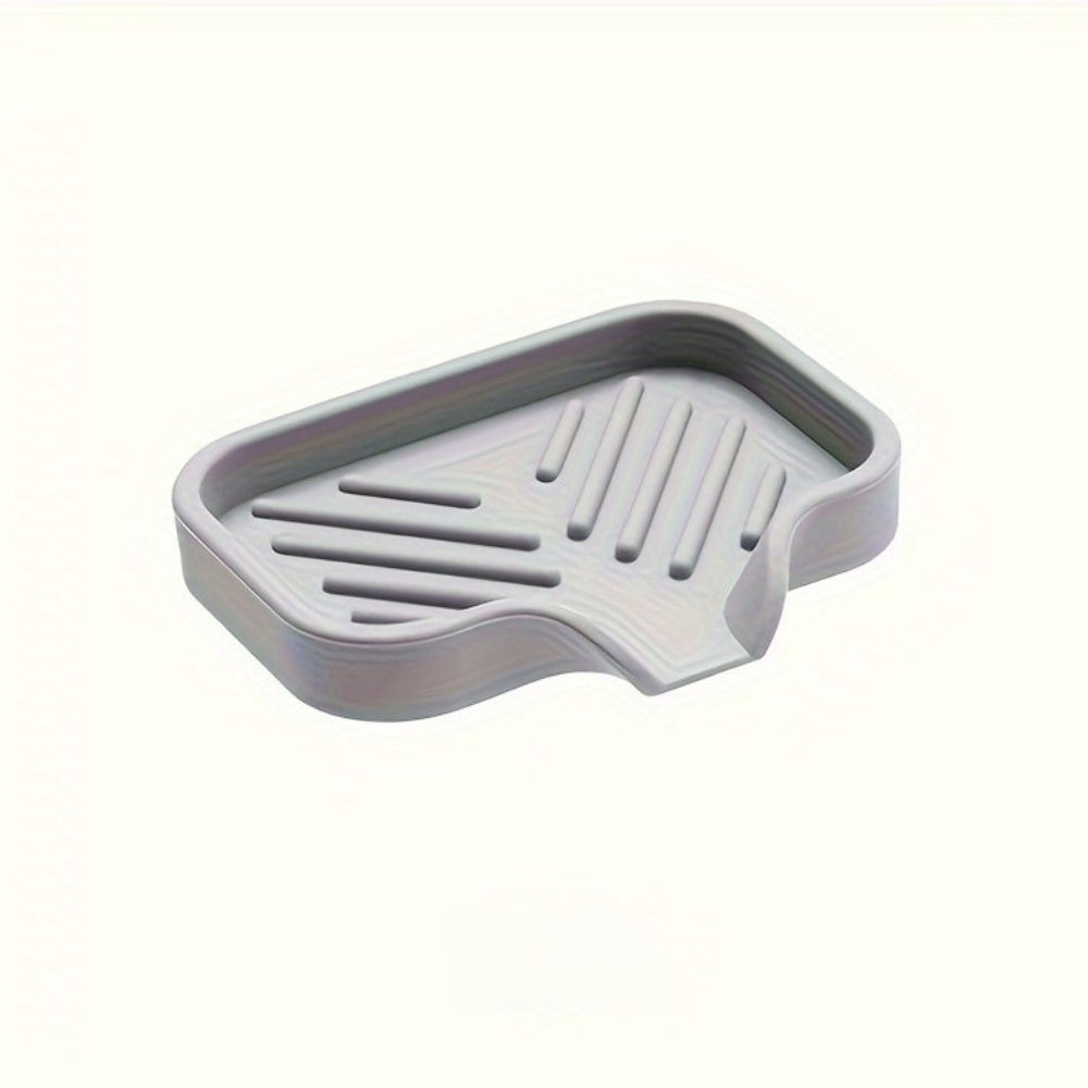 Silicone Kitchen Sink Organizer Tray 2 Pack Sponge Soap Holder Counter