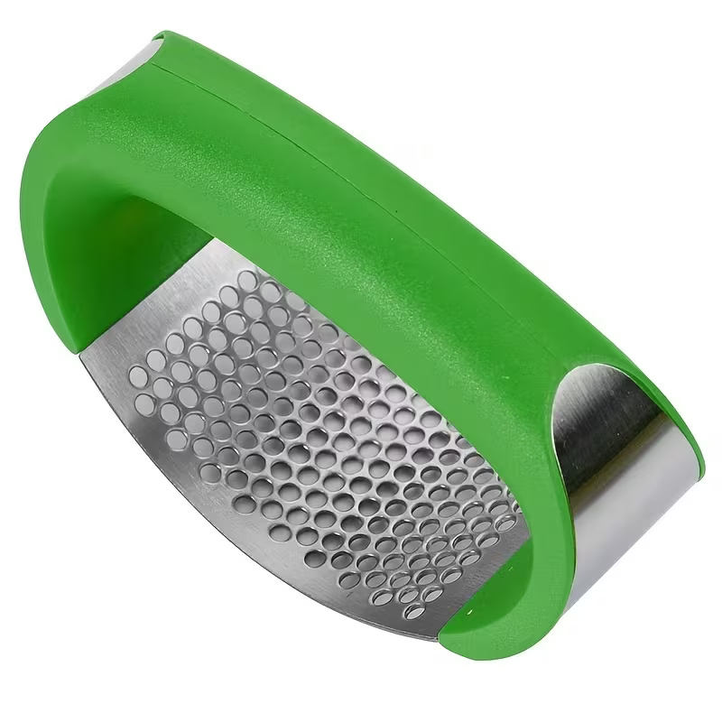 Manual Garlic Press Crusher Stainless Steel Kitchen Tool